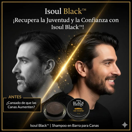 Isoul Black™ | Shampoo en Barra para Canas